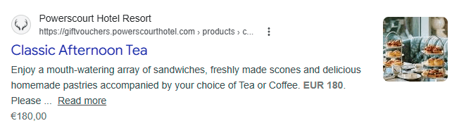 Powerscourt Google Listing